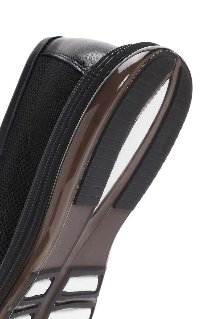 Men's Black Fabric Loafer