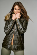 Lucca Women's Leather Jacket | Derimod