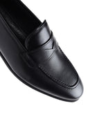 Men's Black Leather Classic Loafer | Derimod