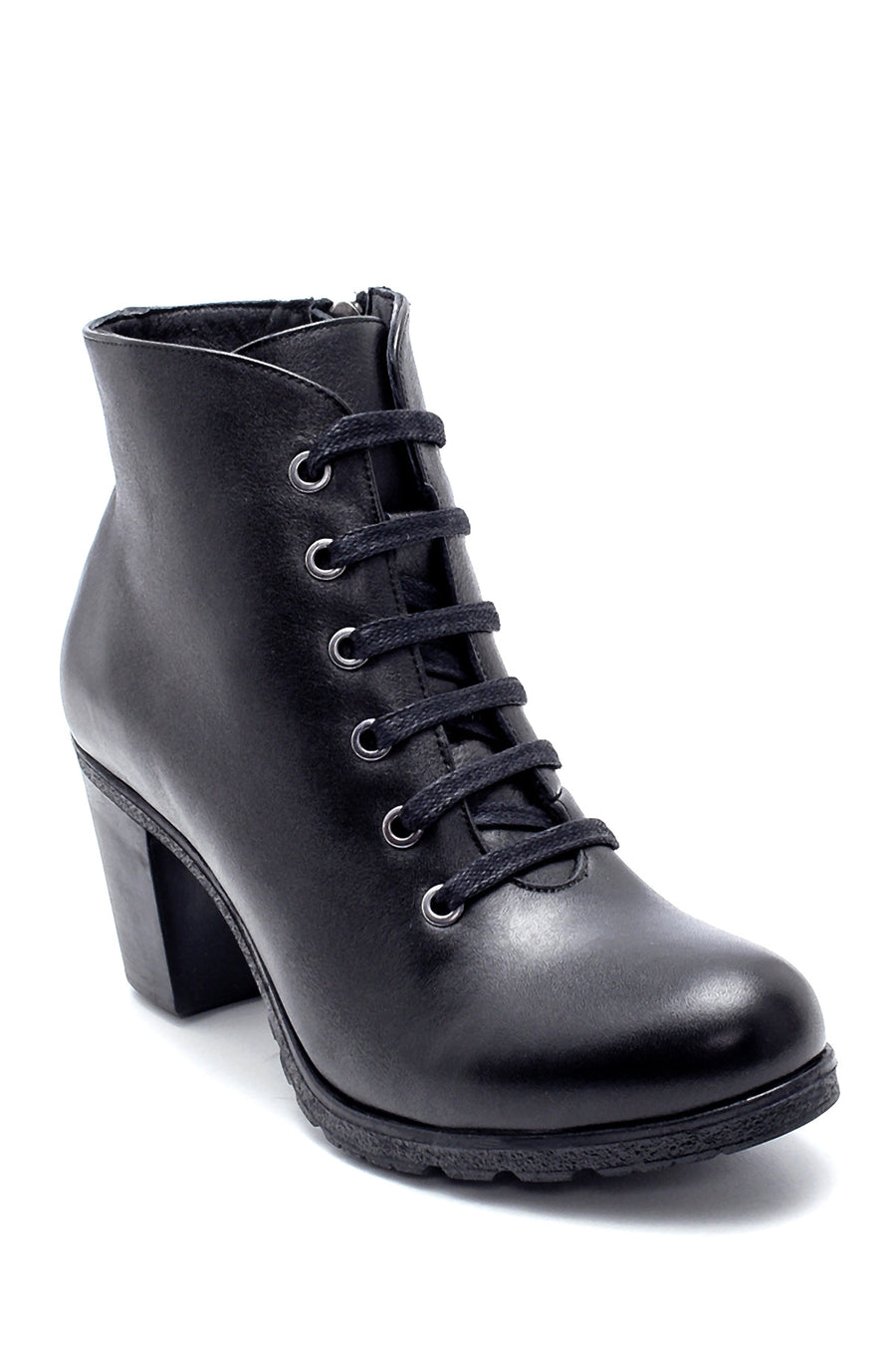 Women's Leather Heeled Boots