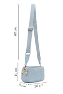 Woman Blue Printed Crossbody Bag | Derimod
