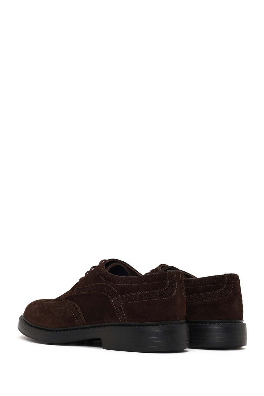Male Brown Lace-up Suede Casual Shoes