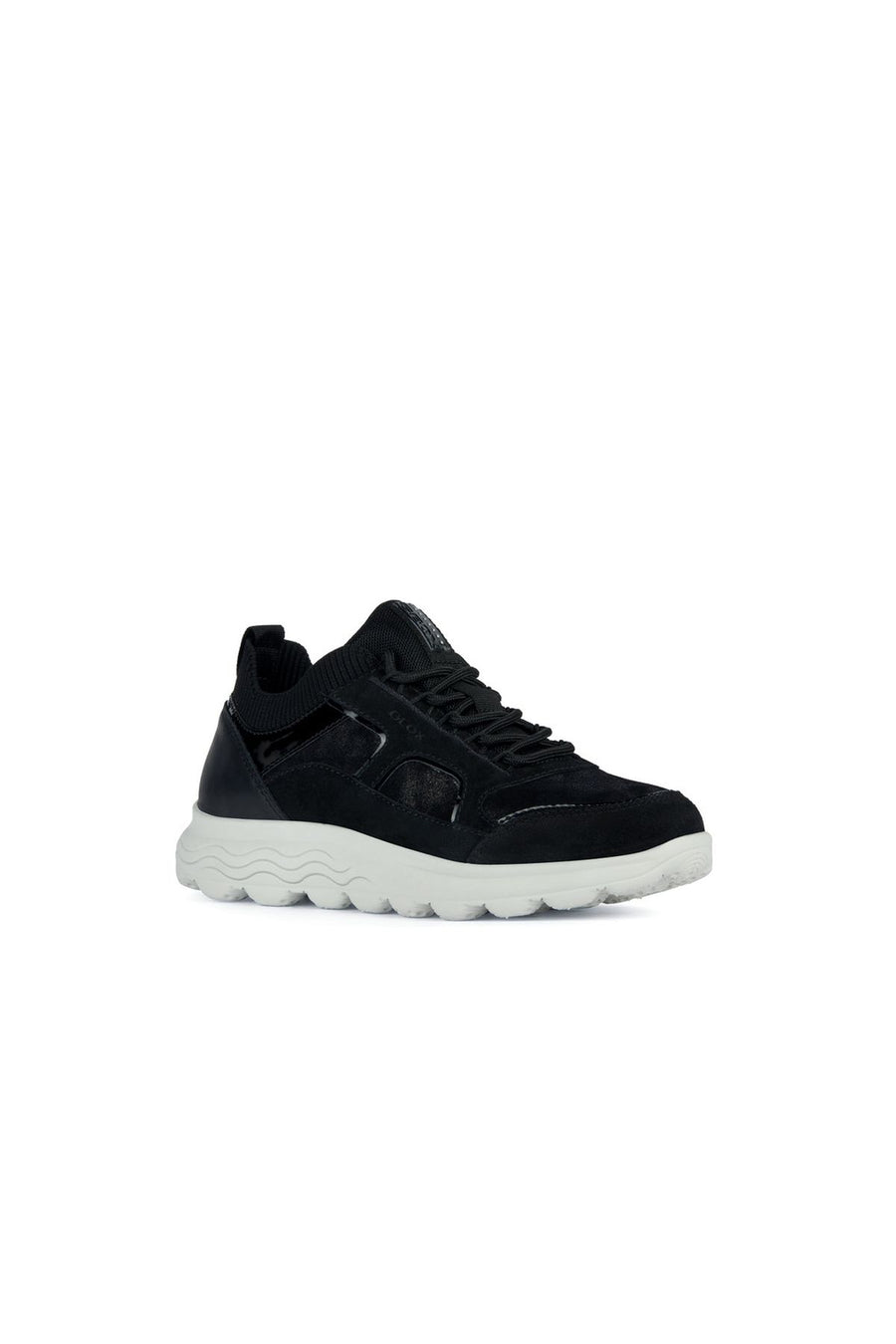 Geox Kadın Siyah Atlete Spherica Bağcıklı Kalın Tabanlı Sneaker