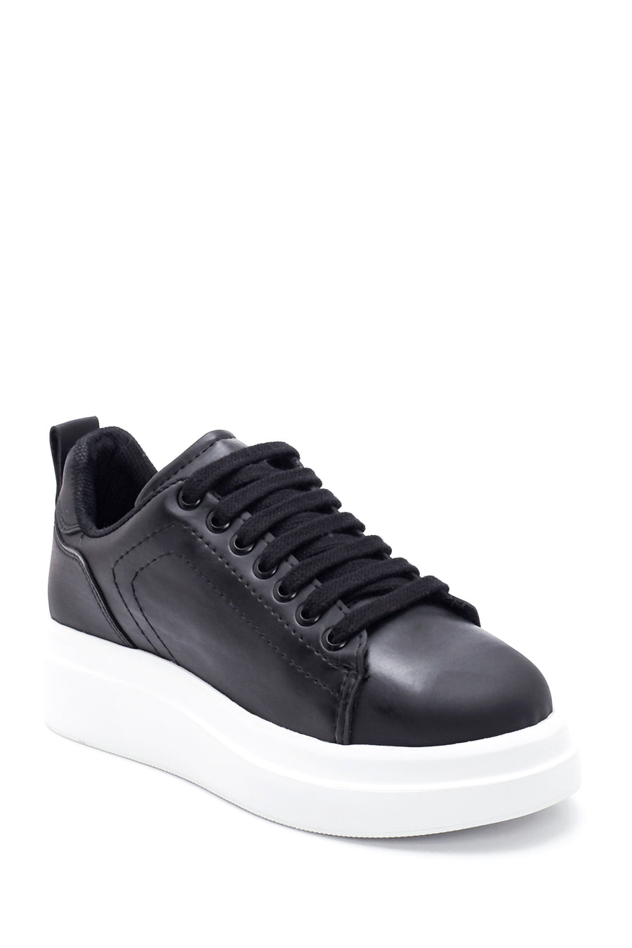 Kadın Siyah Kalın Tabanlı Sneaker
