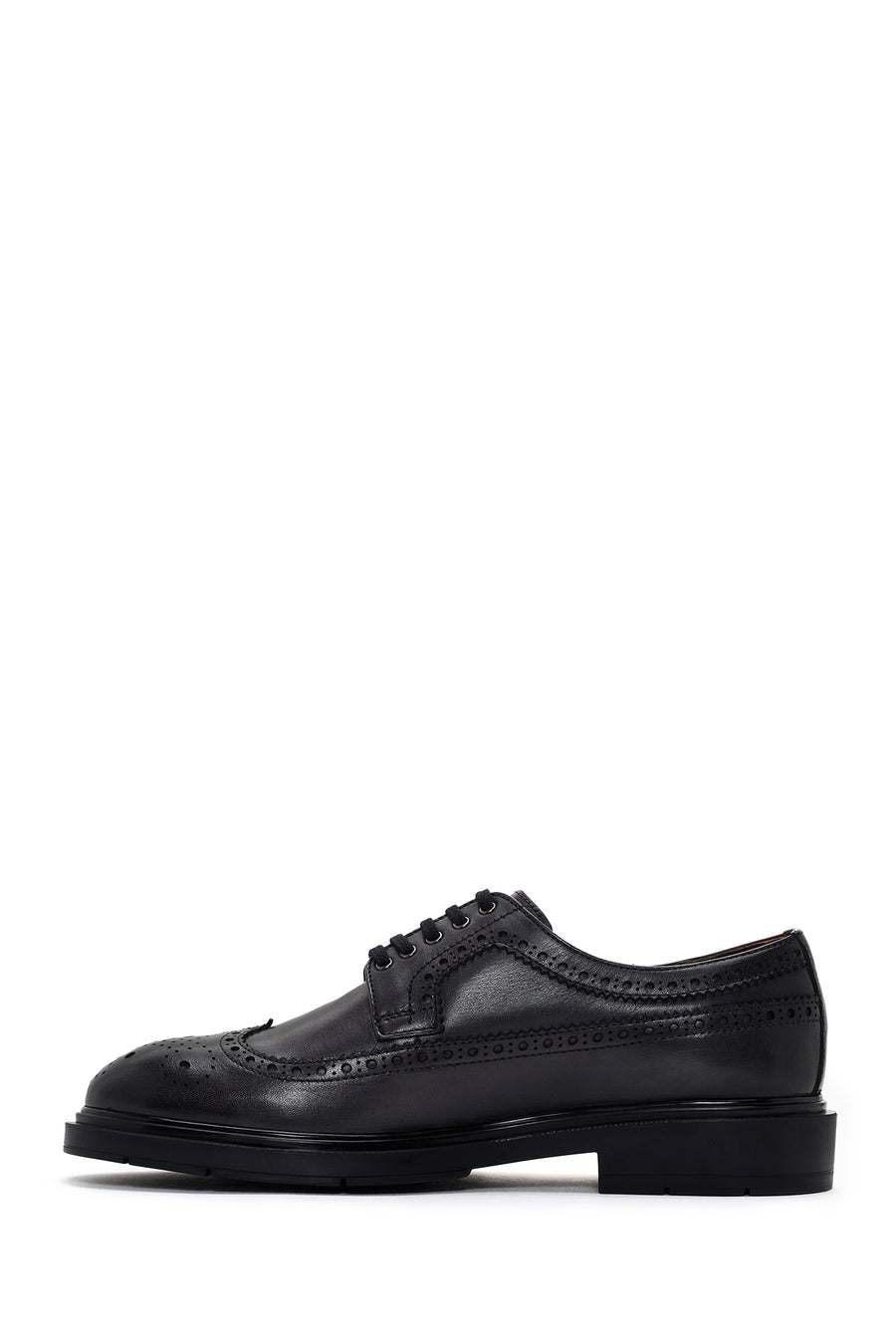 Men's Gray Leather Casual Shoes