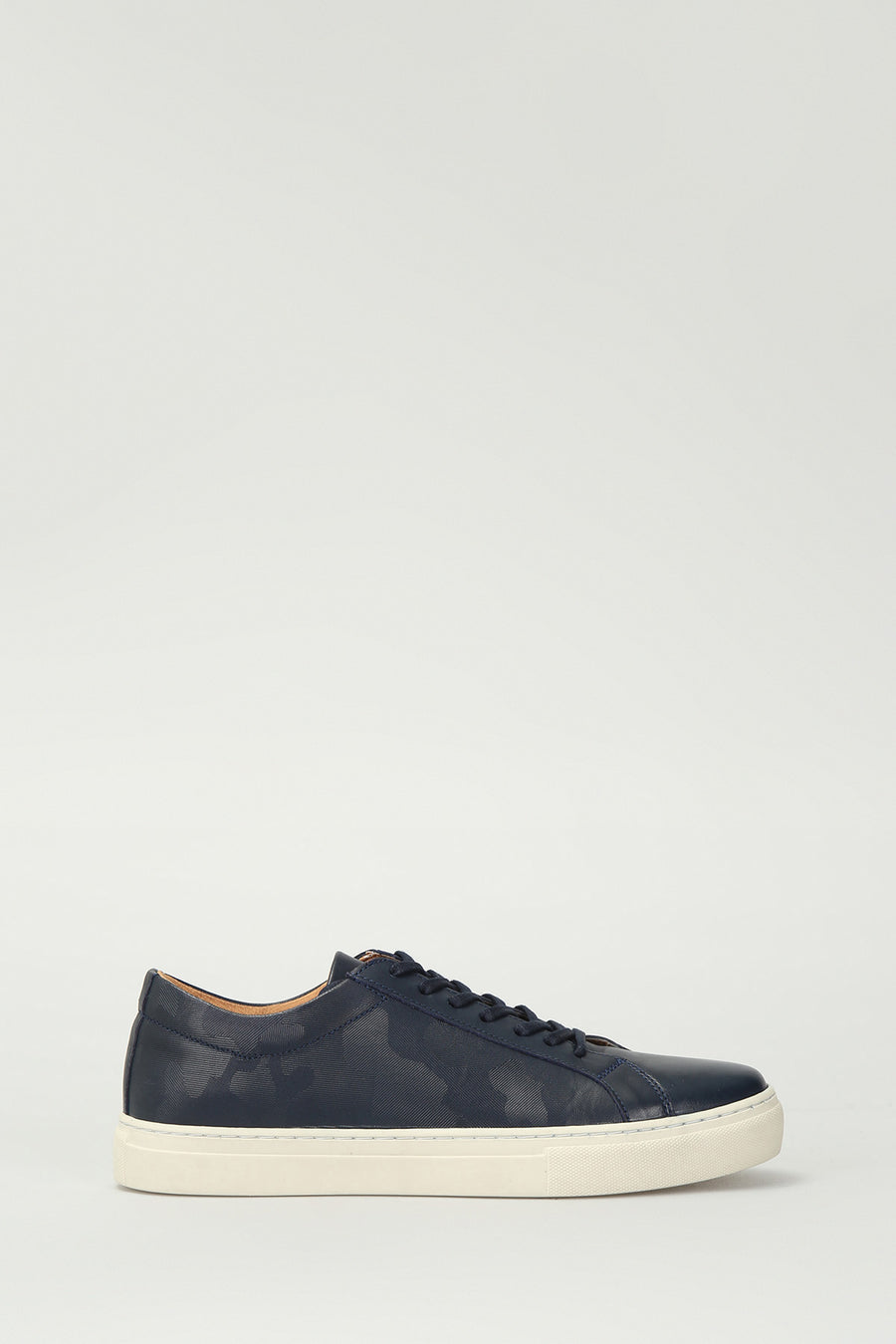 Camouflage Pattern Men's Leather Sneaker