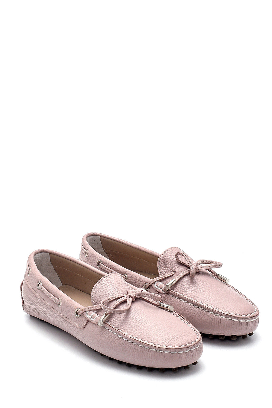 Kadın Deri Fiyonk Detaylı Loafer