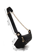 Woman Black Printed Waist Bag | Derimod