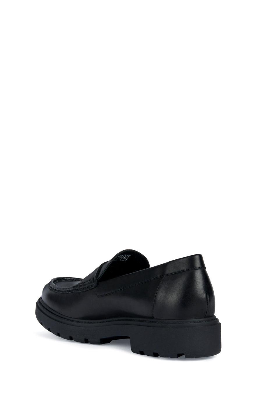 Geox Erkek Siyah Spherica Ec7 Deri Klasik Loafer