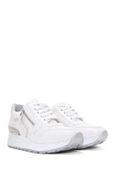 Women's White Printed Thick Soled Sneaker | Derimod