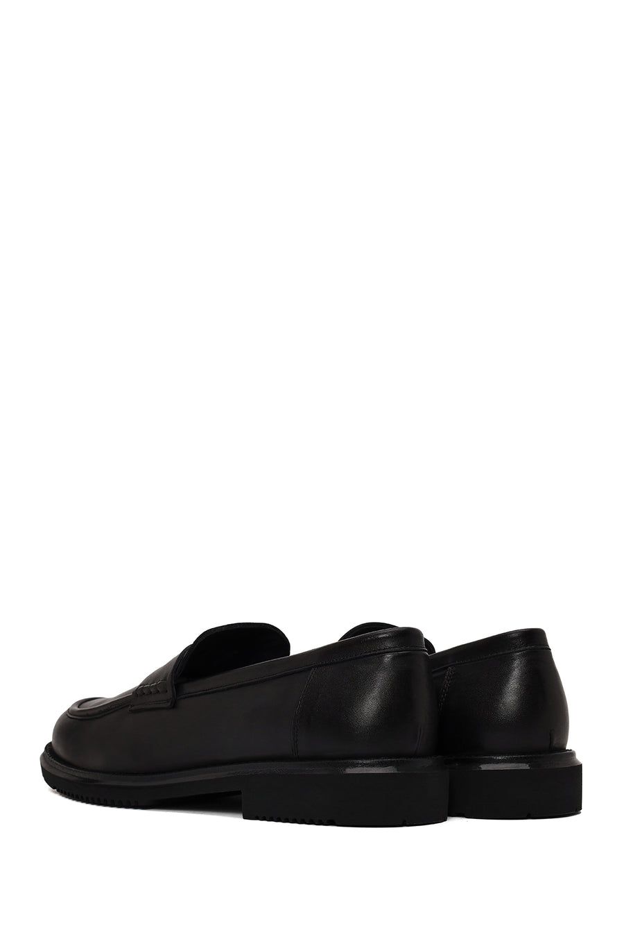 Erkek Siyah Deri Casual Loafer