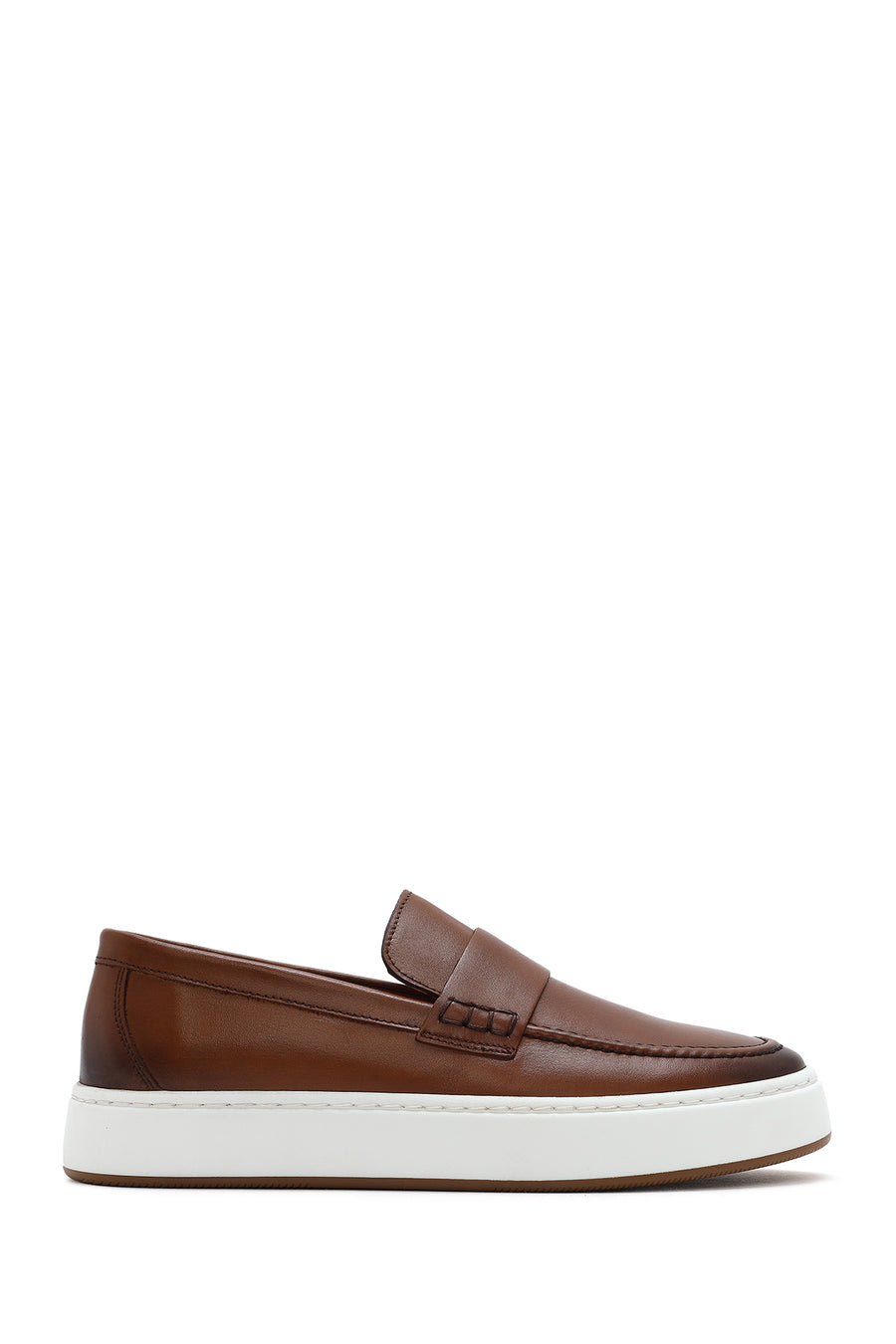 Erkek Taba Deri Loafer 25SFD620318 | Derimod