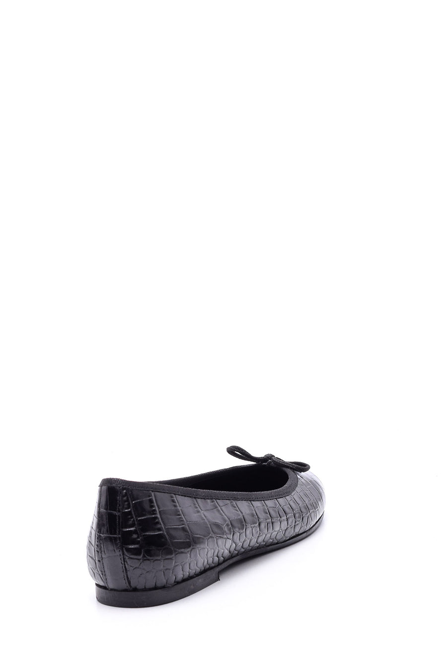 Women's Crocodile Patterned Bow Ballerina Ballerinas