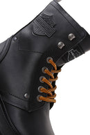 Harley Davidson Women's Black Dearie Leather Boots | Derimod