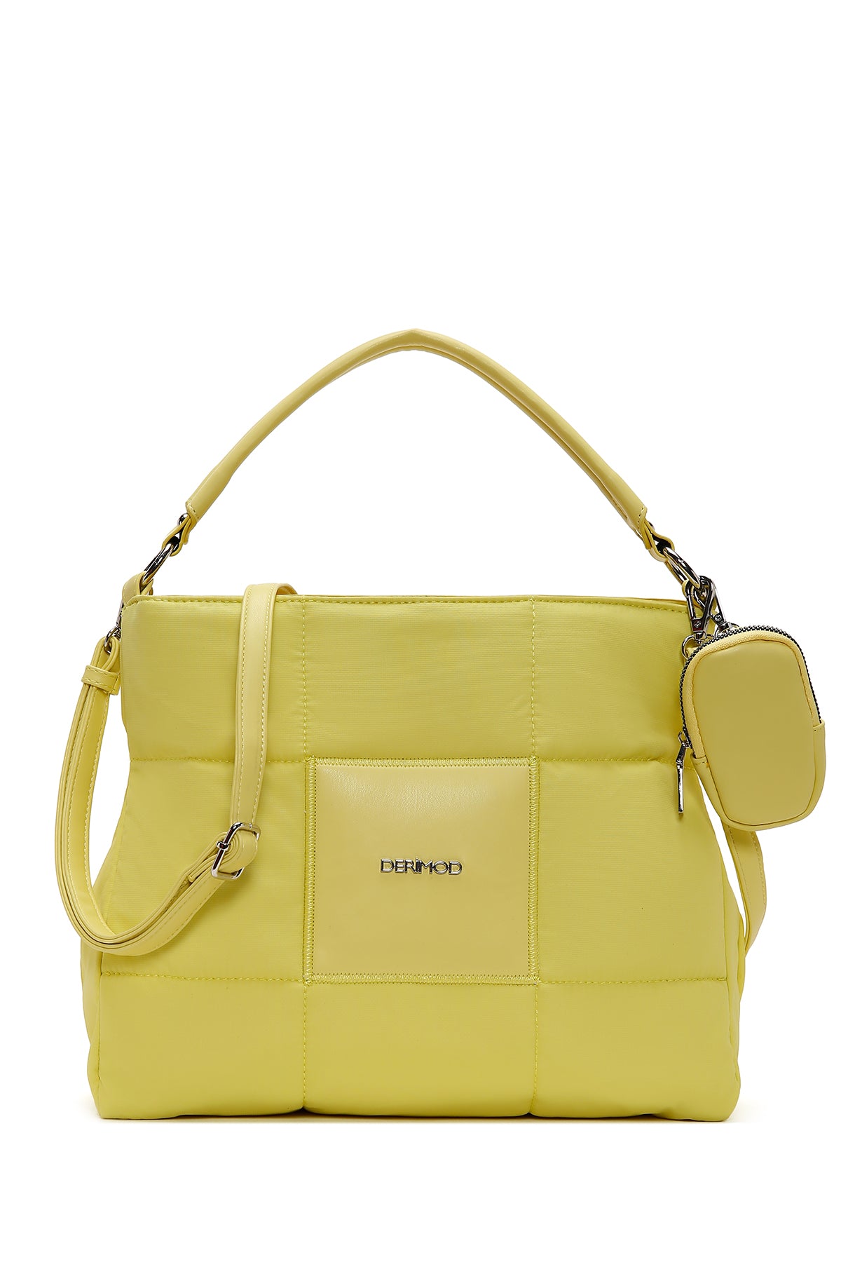 Women's Yellow Quilted Shoulder Bag 23SBD2506KP | Derimod