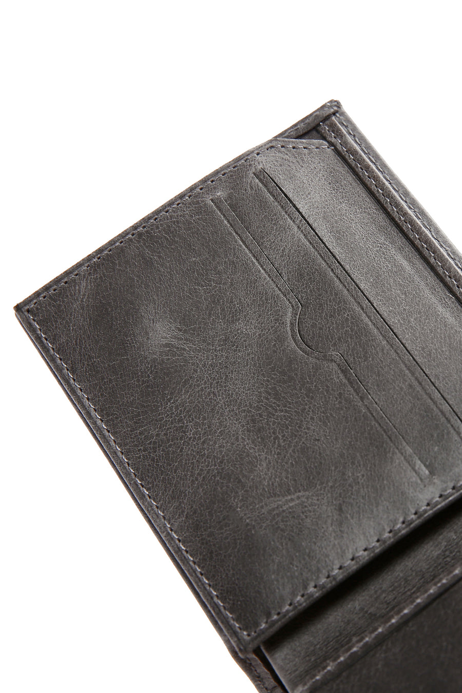 Men's Gray Leather Wallet