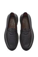 Men's Black Leather Loafer | Derimod