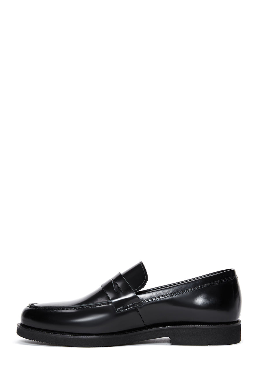 Erkek Siyah Rugan Deri Klasik Loafer