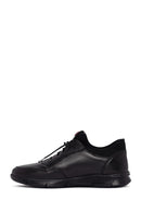 Men's Black Lace-up Leather Sneaker | Derimod