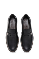 Men's Black Leather Casual Loafer | Derimod