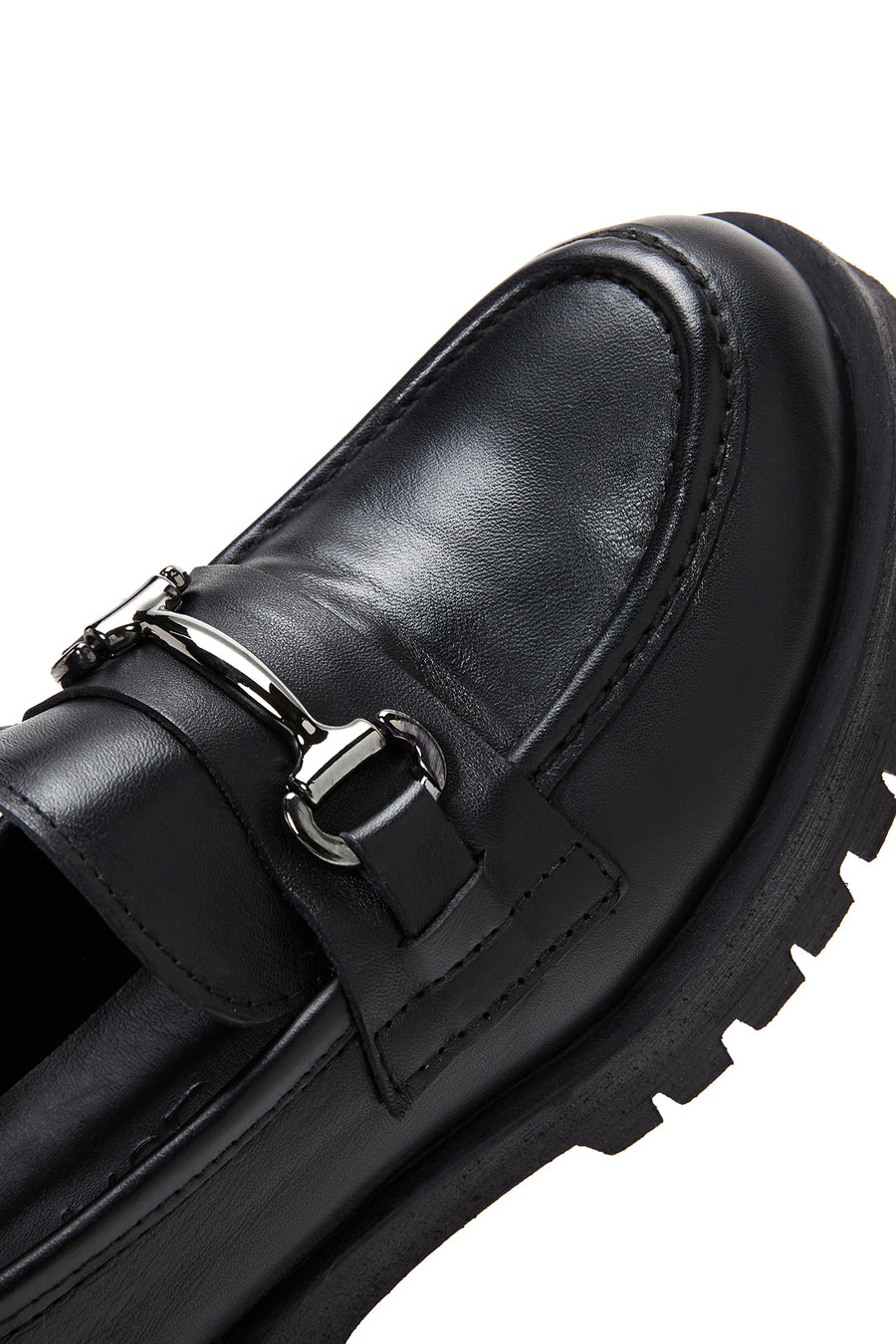 Kadın Deri Tokalı Loafer