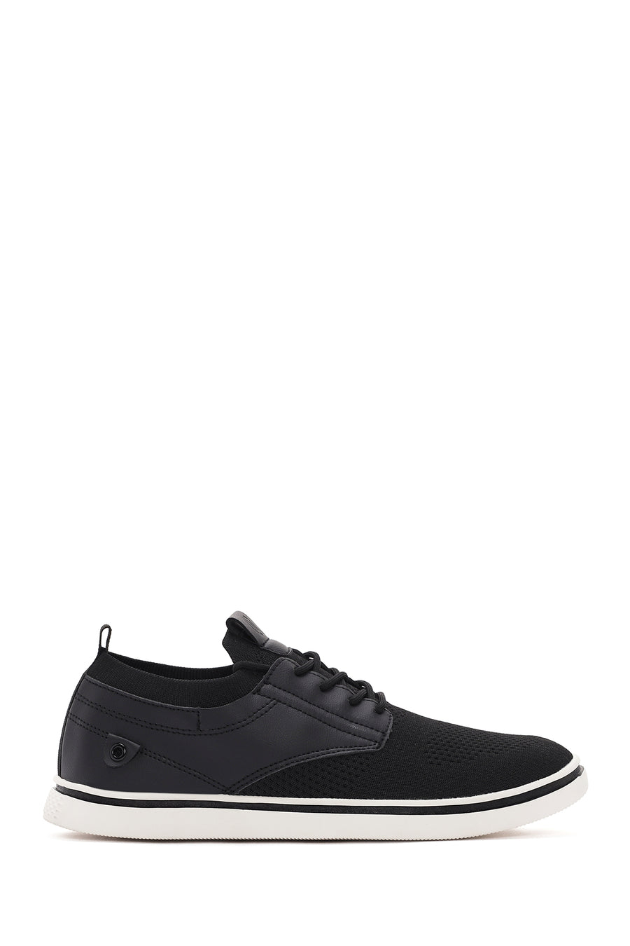 Erkek Siyah Bağcıklı Kumaş Sneaker 24SFD60076F | Derimod