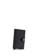 Men's Black Mechanical Card Holder | Derimod