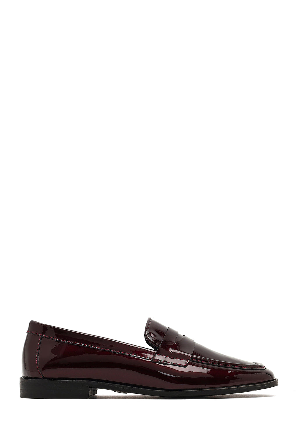 Kadın Bordo Rugan Deri Loafer