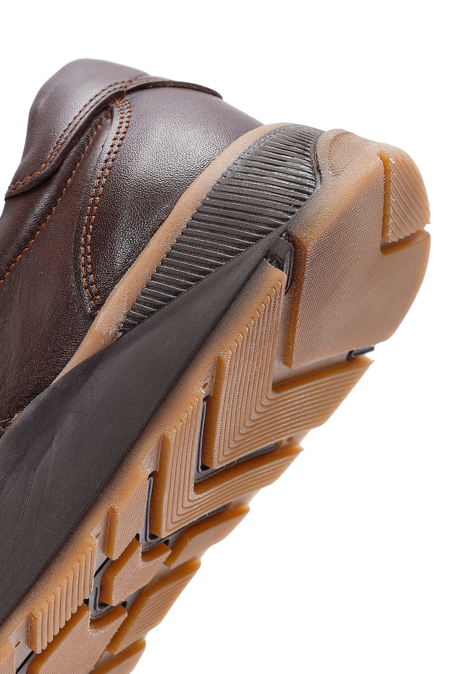 Men's Brown Lace-up Leather Casual Shoes