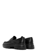 Men's Black Leather Casual Loafer | Derimod