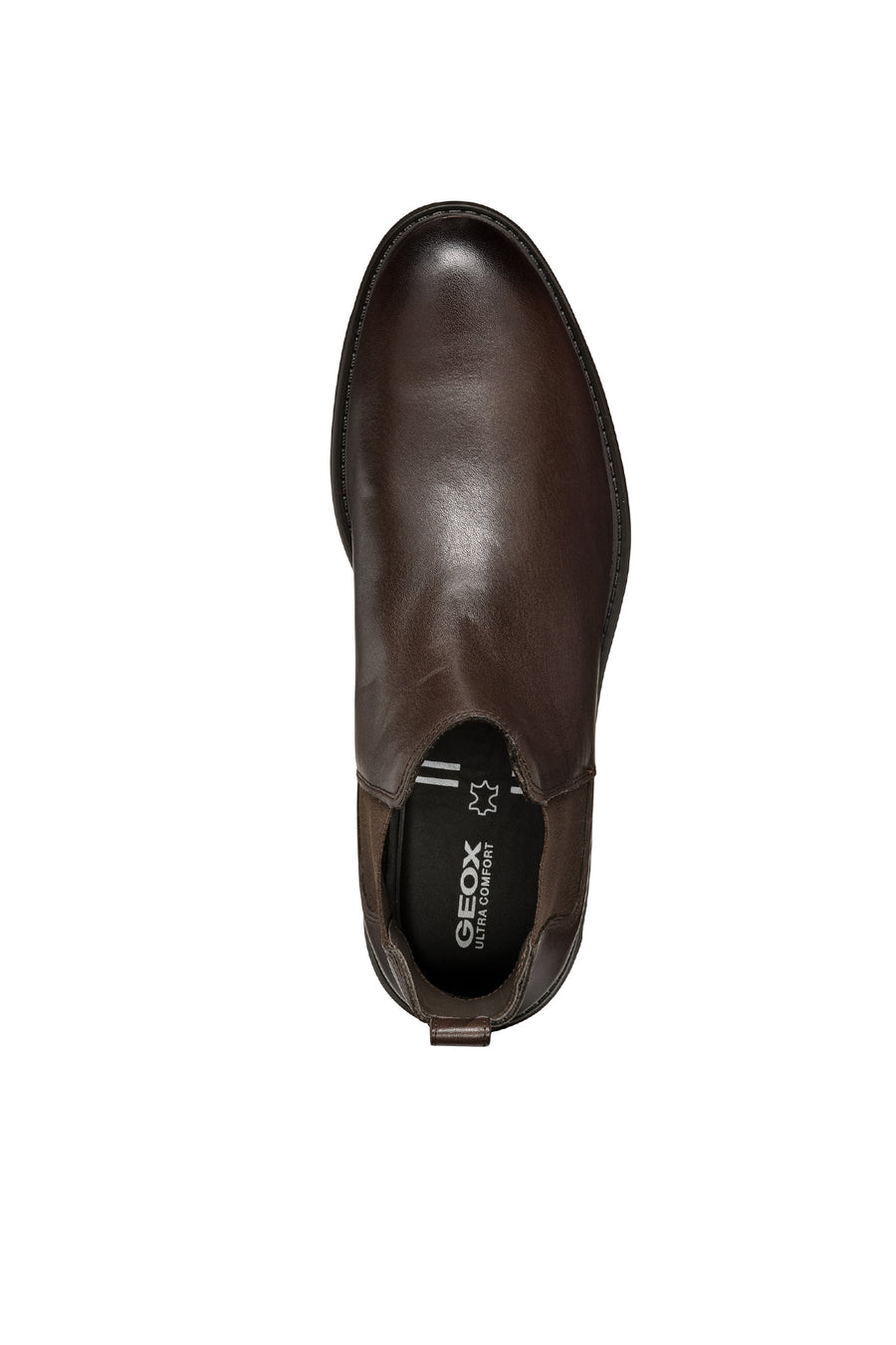 Geox Men's Brown Walk Pleasure Leather Chelsea Boots