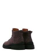 Men's Anthracite Nubuck Leather Boots | Derimod