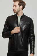 Dias Men's Leather Jacket | Derimod