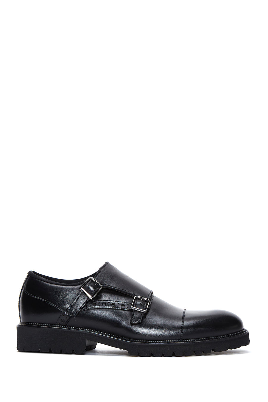 Men's Leather Buckle Classic Shoes 22WFD604618 | Derimod