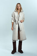 Montblanc Women's White Teddy Coat | Derimod