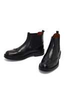 Men's Black Leather Chelsea Boot | Derimod