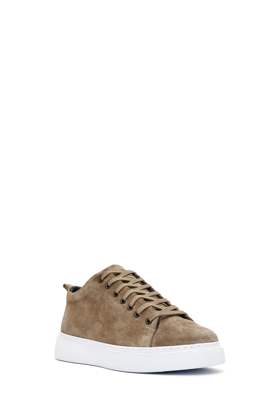 Men's Mink Lace-Up Suede Leather Sneaker