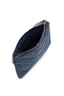 Women's Blue Long Chain Strap Quilted Handbag | Derimod