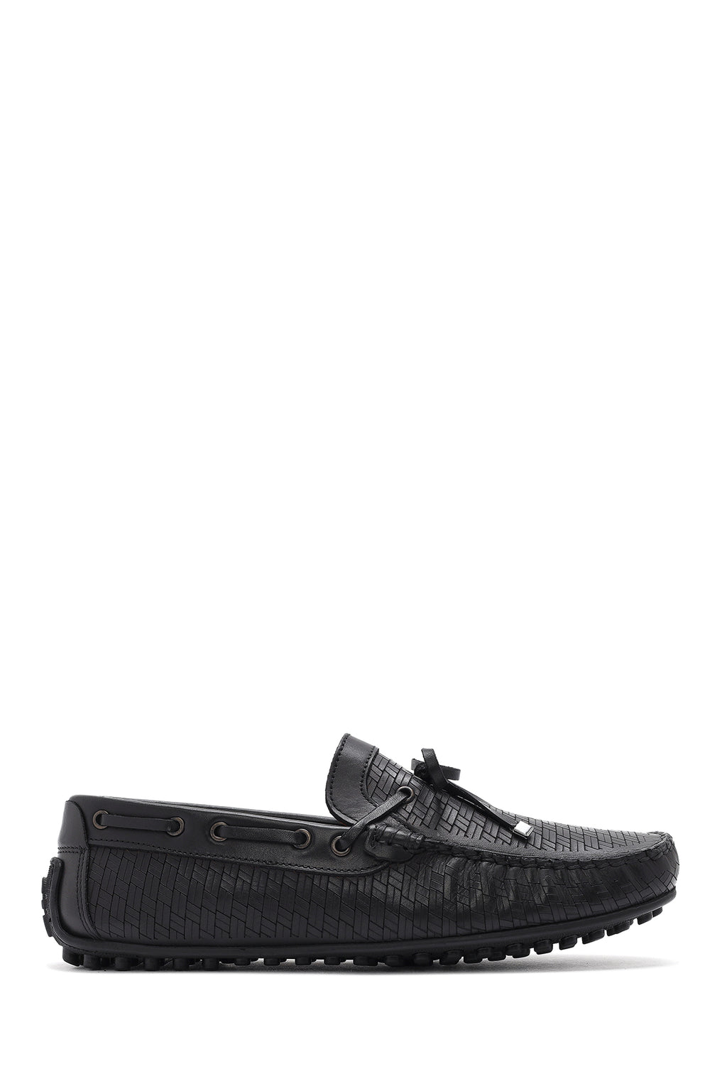 Erkek Siyah Deri Casual Loafer