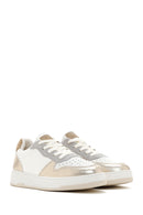 Women's Gold Leather Sneaker | Derimod