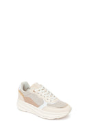 Women's Beige Lace-Up Chunky Sole Sneakers | Derimod