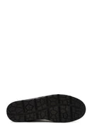 Male Black Lace-Up Thick-Soled Leather Sneaker | Derimod