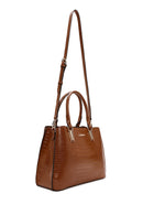 Kadın Kahverengi Uzun Askılı Kroko Kol Çantası | Derimod