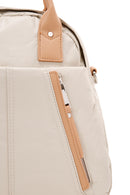 Woman Cream Long-Strap Backpack | Derimod