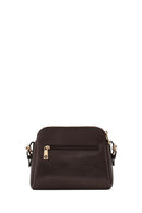 Woman Brown Long-Strap Printed Crossbody Bag | Derimod