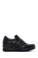 Women's Black Strappy Leather Comfort Shoes | Derimod