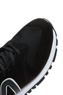 Men's Black Suede Leather Sneaker | Derimod