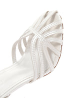 Women's White Ankle Strap Thin Heel Sandals | Derimod