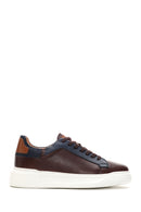 Men's Brown Leather Thick Sole Sneaker | Derimod