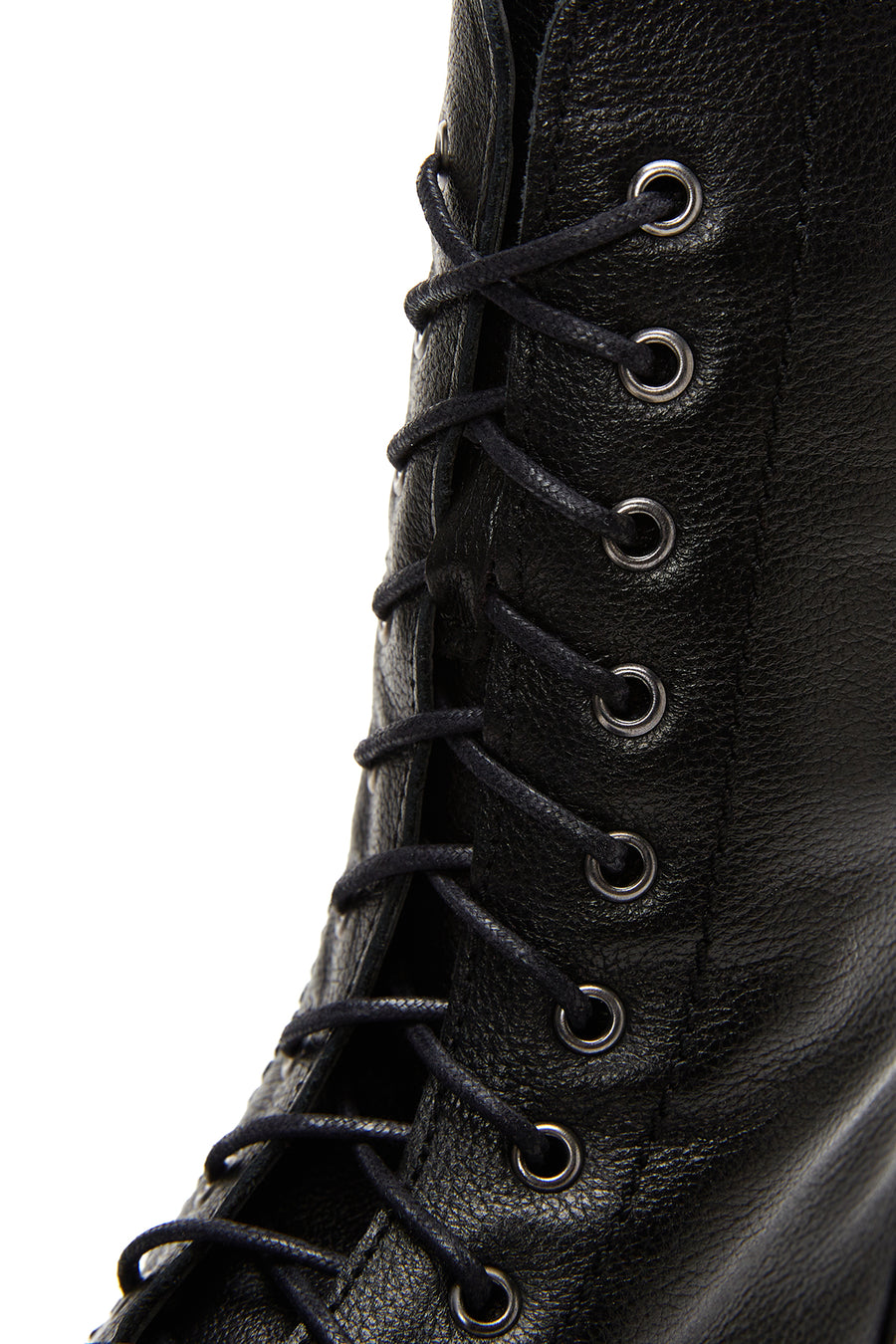 Women's Black Zippered Leather Boots